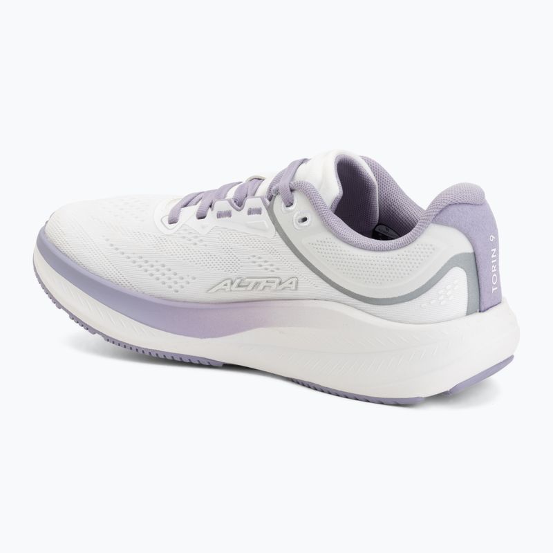 Women's running shoes Altra Torin 9 white/white/wisteria 3