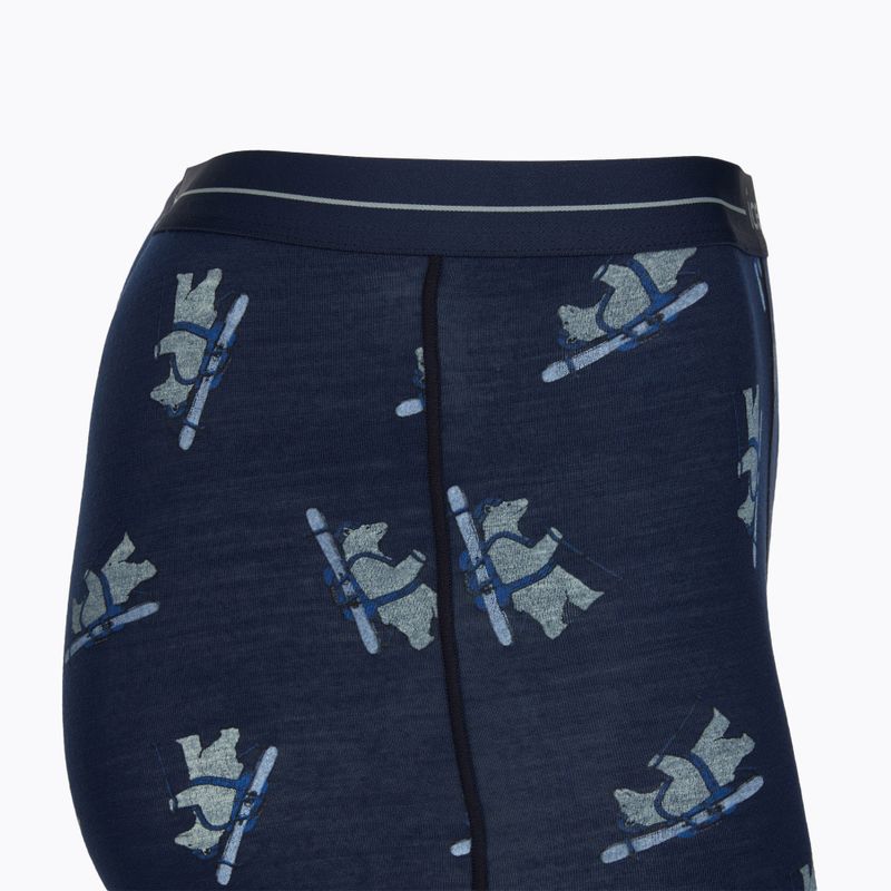 Men's thermal boxers Icebreaker Merino 150 Anatomica BearTour AOP Boxers midnight navy 3