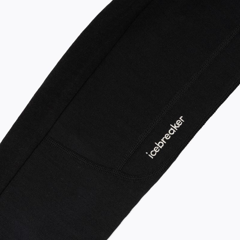 Women's trekking sweatshirt Icebreaker Merino 300 Realfleece Descender Zip Hoodie black 4