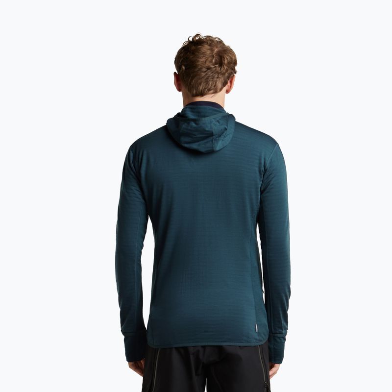 Men's trekking sweatshirt Icebreaker Merino 300 Realfleece Descender Zip Hoodie abyss 3