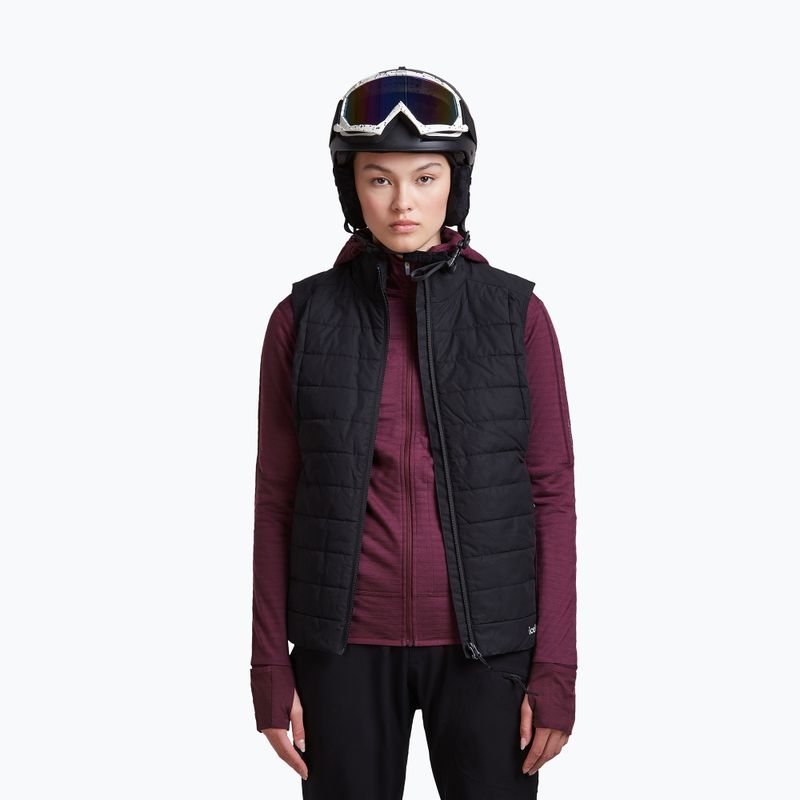 Women's trekking sweatshirt Icebreaker Merino 300 Realfleece Descender Zip Hoodie dark berry 7