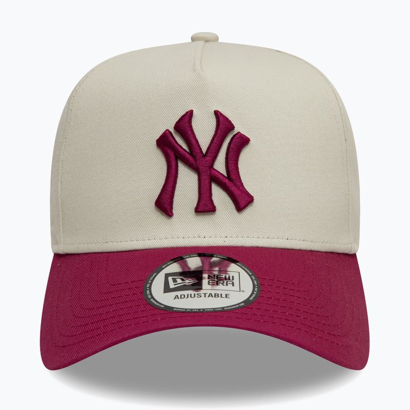 New Era WS Patch Eframe New York Yankees baseball cap light beige 2