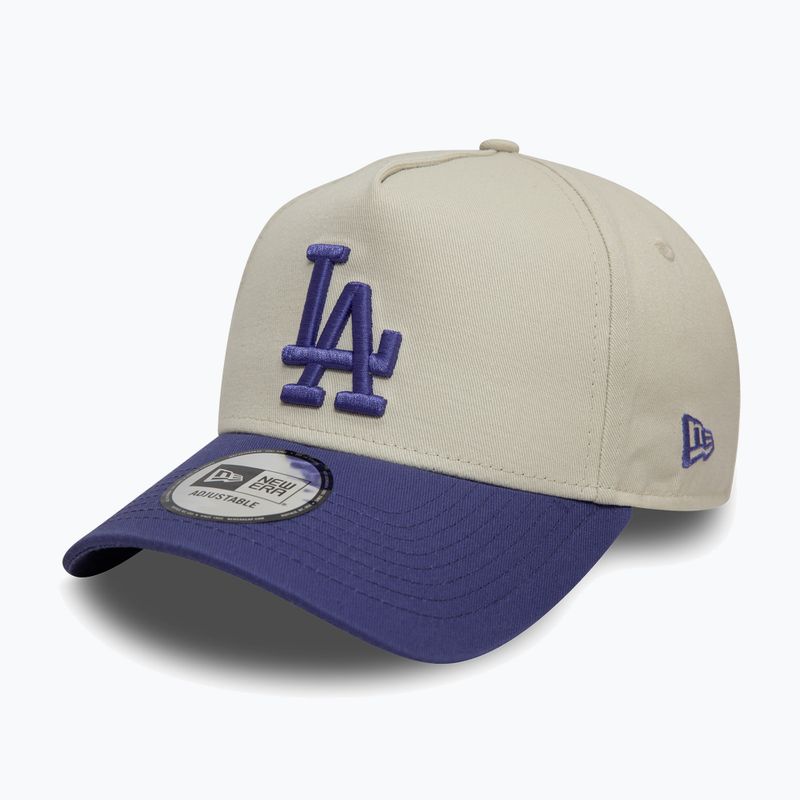 New Era WS Patch Eframe Los Angeles Dodgers baseball cap light beige 3