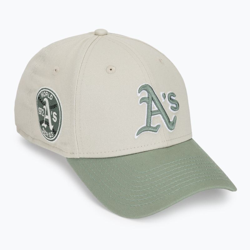 New Era WS Patch 9Forty Oakland Athletics baseball cap light beige