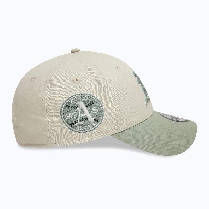 New Era WS Patch 9Forty Oakland Athletics baseball cap light beige 4