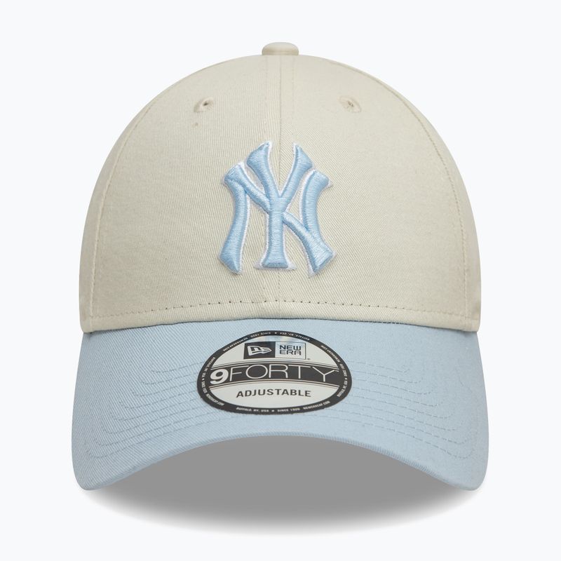 New Era WS Patch 9Forty New York Yankees baseball cap light beige 2