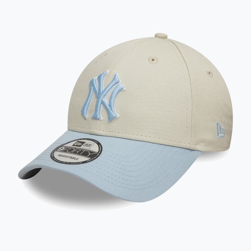 New Era WS Patch 9Forty New York Yankees baseball cap light beige 3