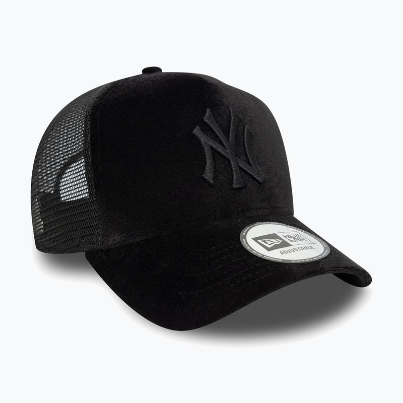 New Era Diamante Velour Trucker baseball cap New York Yankees black