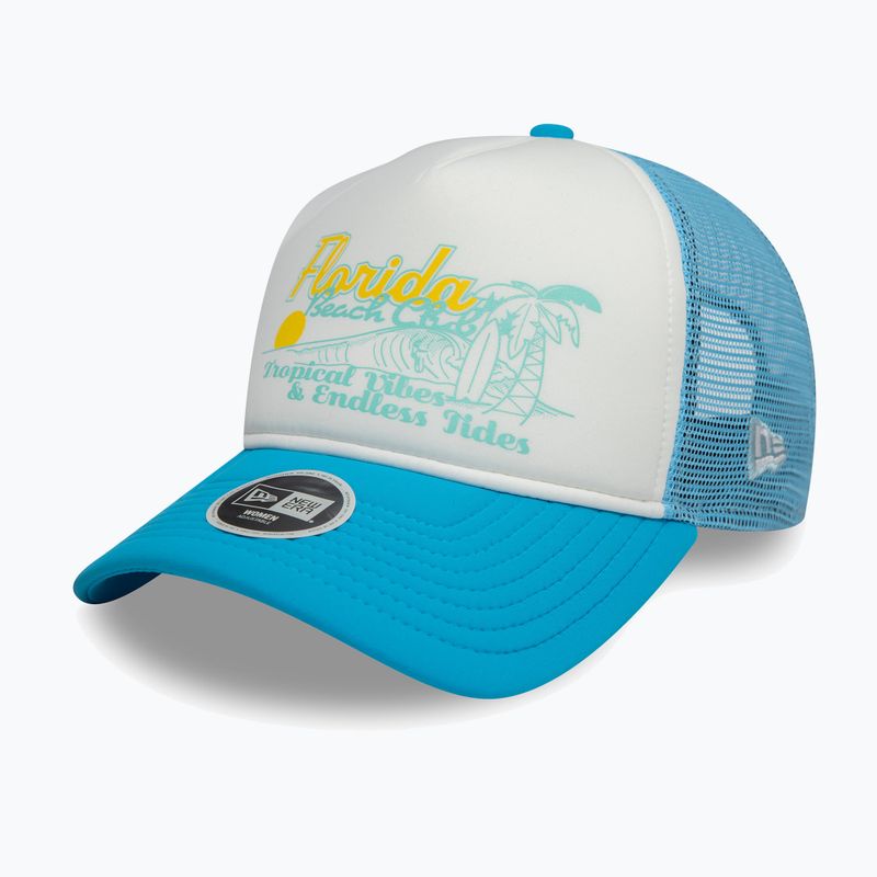 New Era Foam Trucker baseball cap pastel blue 2