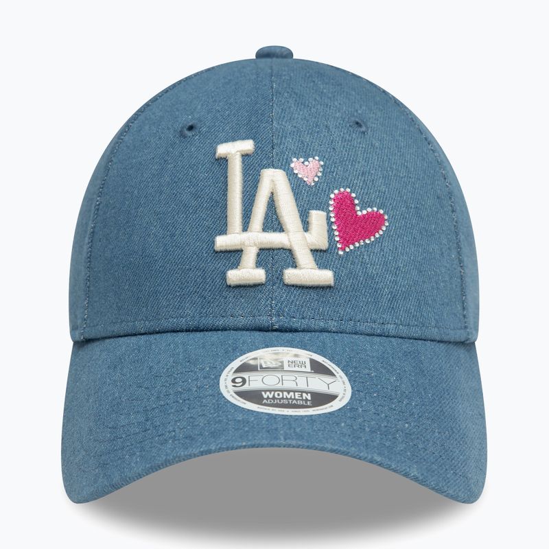 Women's New Era Denim Icon 9Forty Los Angeles Dodgers baseball cap navy 2