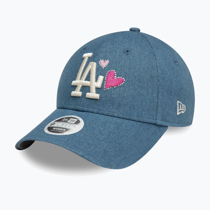 Women's New Era Denim Icon 9Forty Los Angeles Dodgers baseball cap navy 3