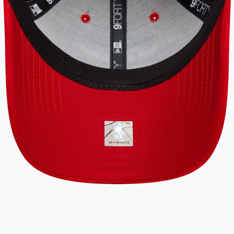 New Era Tonal Check 9Forty Chicago Bulls baseball cap red 5