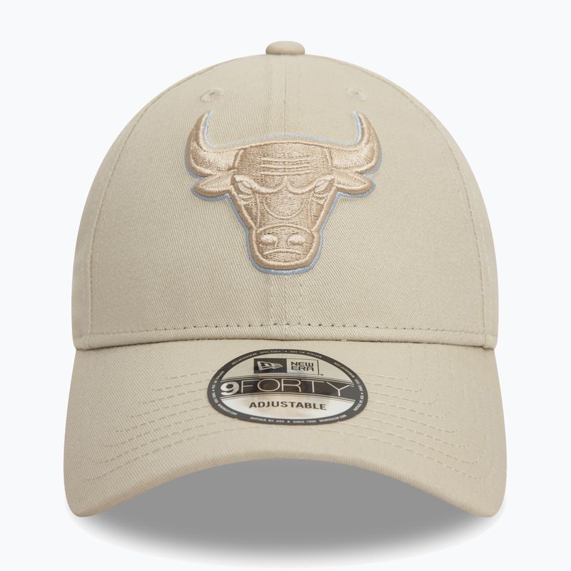 New Era Team Outline 9Forty Bulls light beige baseball cap 2