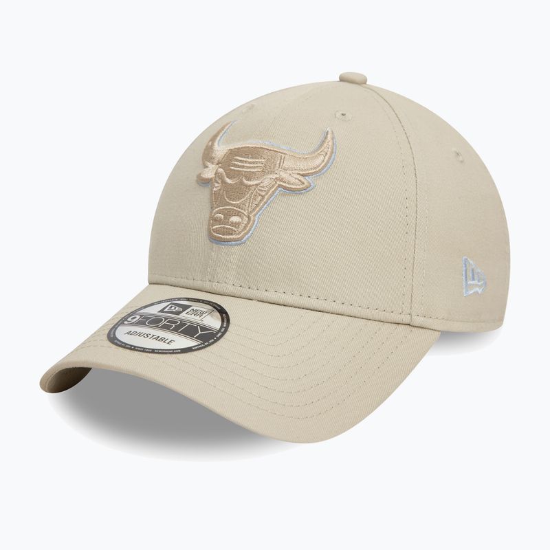 New Era Team Outline 9Forty Bulls light beige baseball cap 3