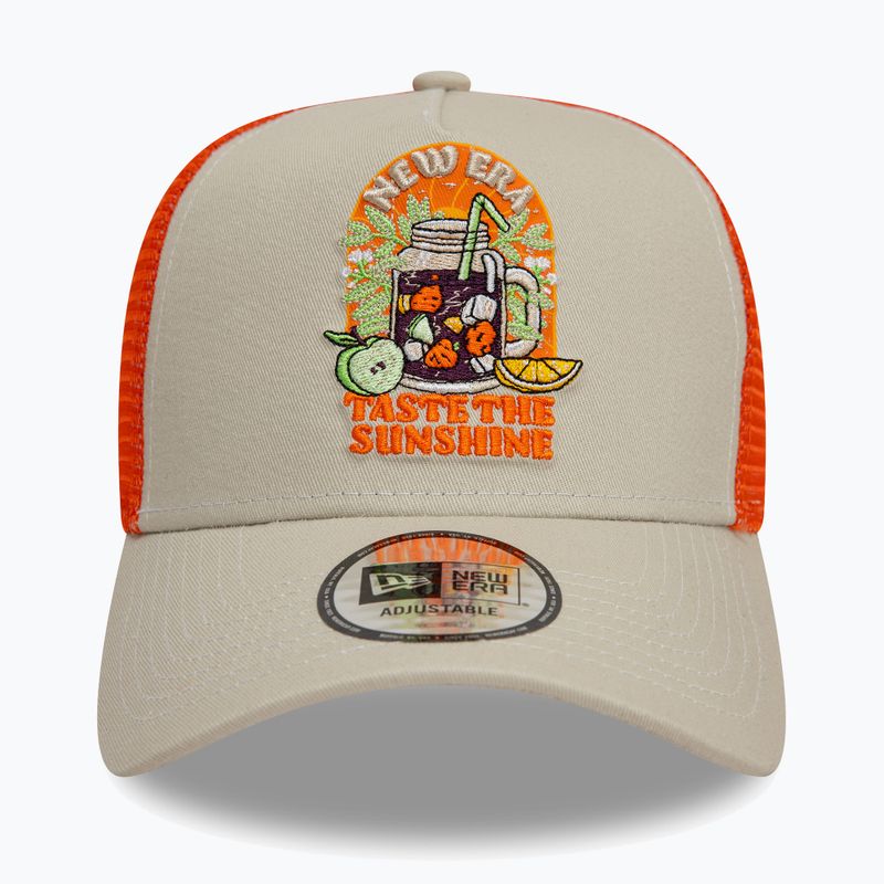 New Era Summer Patch Trucker baseball cap light beige 2