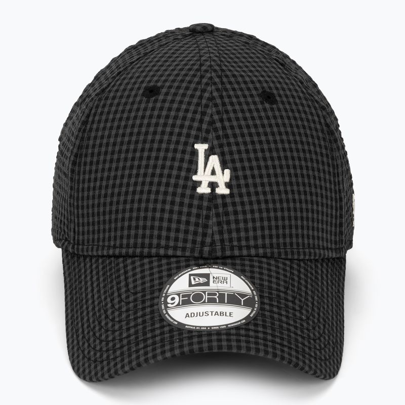 New Era Seersucker 9Forty Los Angeles Dodgers baseball cap black 2
