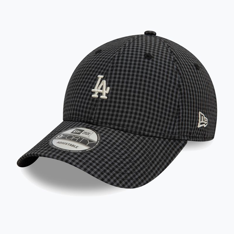 New Era Seersucker 9Forty Los Angeles Dodgers baseball cap black 2