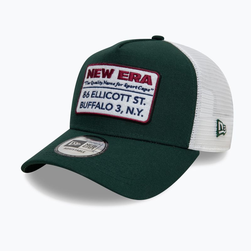 New Era NE Vintage Trucker baseball cap dark green 3