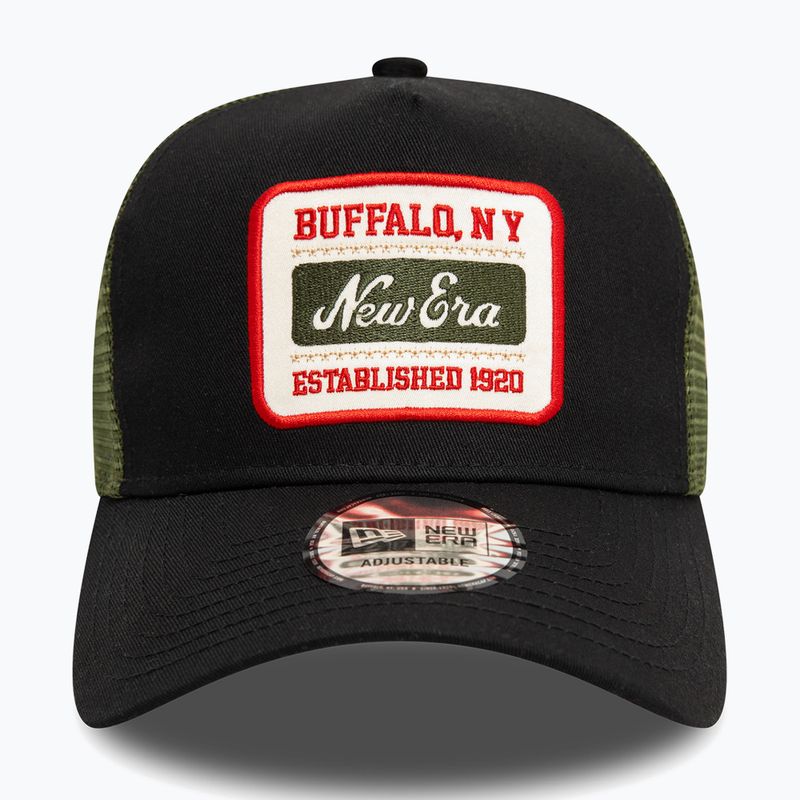 New Era NE Patch Trucker baseball cap black 3