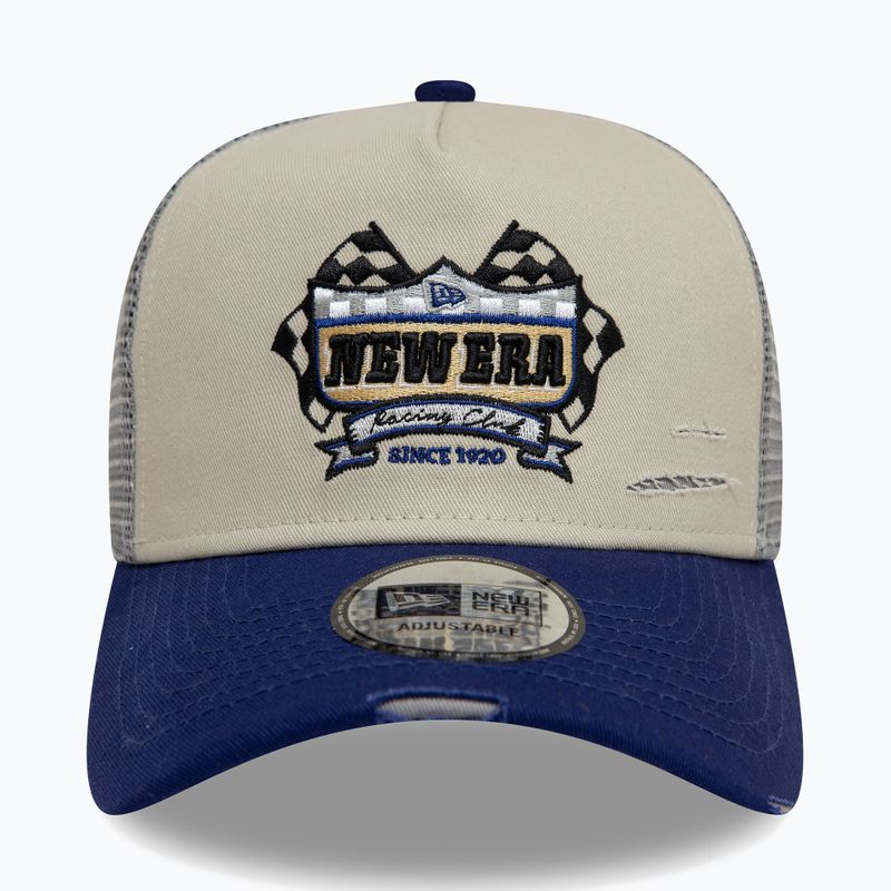 New Era NE Motorsport Trucker light beige baseball cap 2