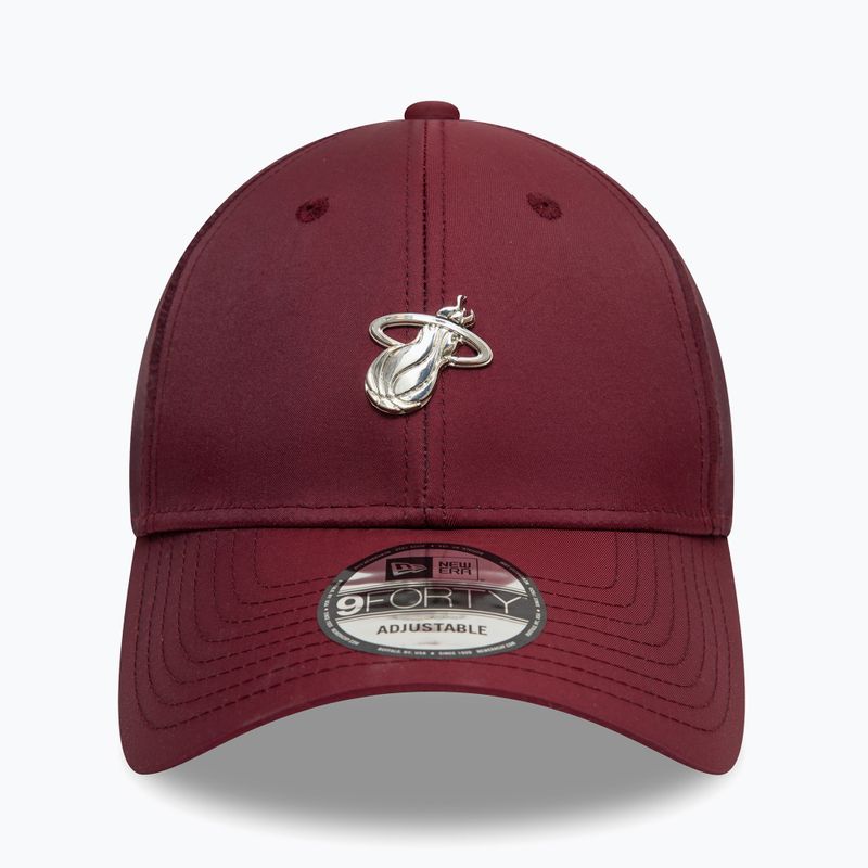 New Era NBA Tech 9Forty Maiami Heat dark red baseball cap 2