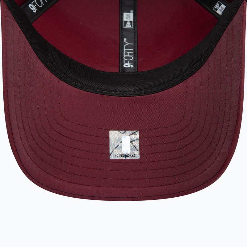 New Era NBA Tech 9Forty Maiami Heat dark red baseball cap 5