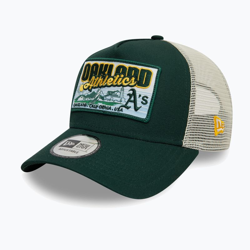 New Era MLB Patch Trucker Oakland Athletics dark green baseball cap 3