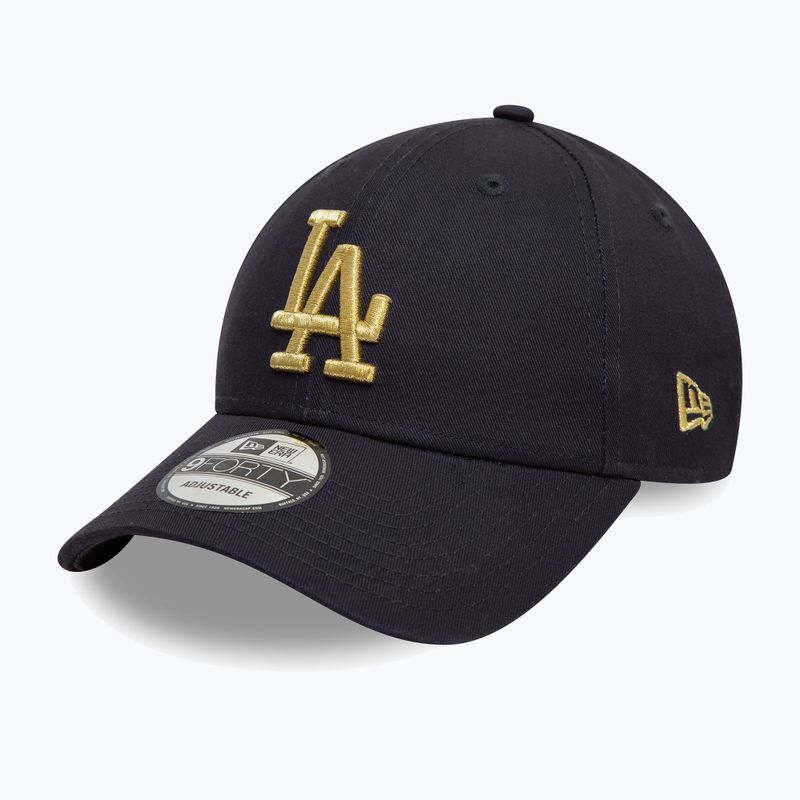 New Era Metallic 9Forty Los Angeles Dodgers baseball cap navy 3