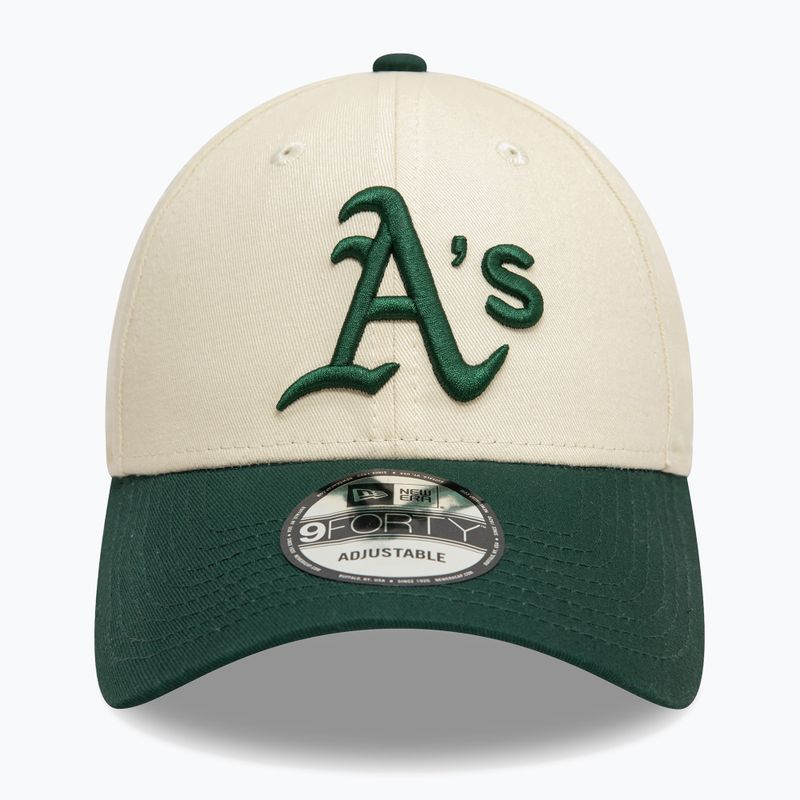 New Era Colourblock 9Forty Oakland Athletics baseball cap light beige 3