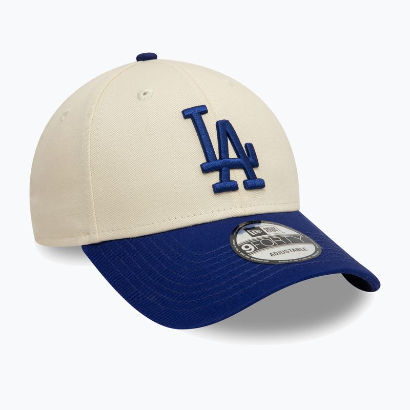 New Era Colourblock 9Forty Los Angeles Dodgers baseball cap light beige