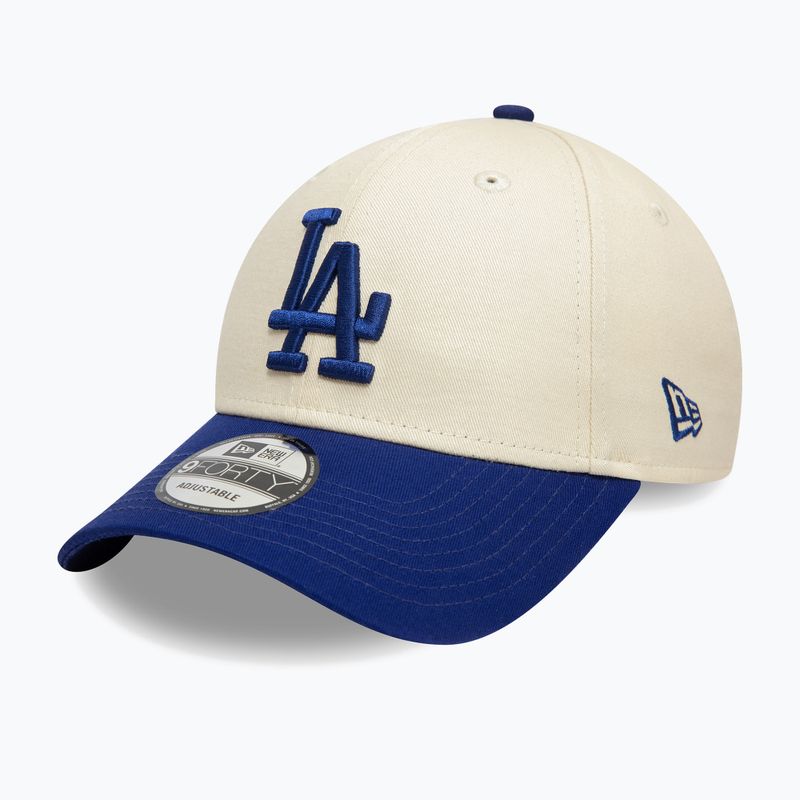 New Era Colourblock 9Forty Los Angeles Dodgers baseball cap light beige 3
