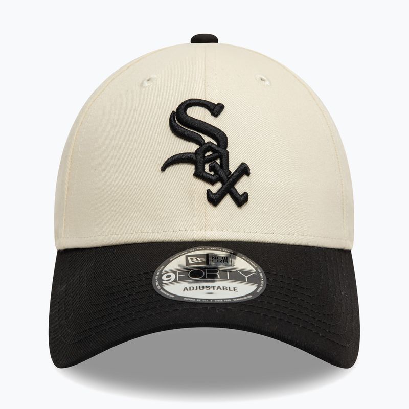New Era Colourblock 9Forty Chicago White Sox baseball cap light beige 2