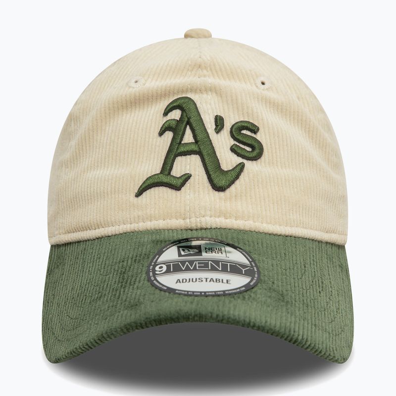 New Era Block Cord 9Twenty Oakland Athletics baseball cap light beige 2