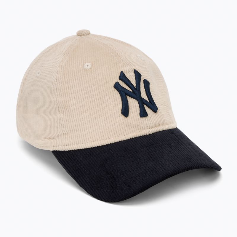 New Era Block Cord 9Twenty New York Yankees baseball cap light beige