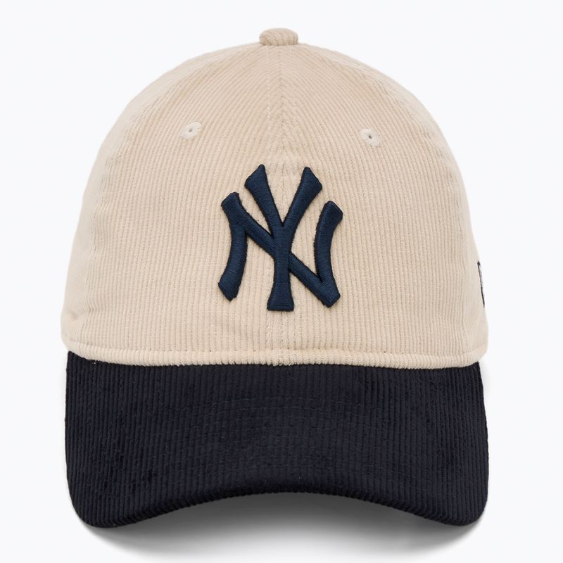 New Era Block Cord 9Twenty New York Yankees baseball cap light beige 2