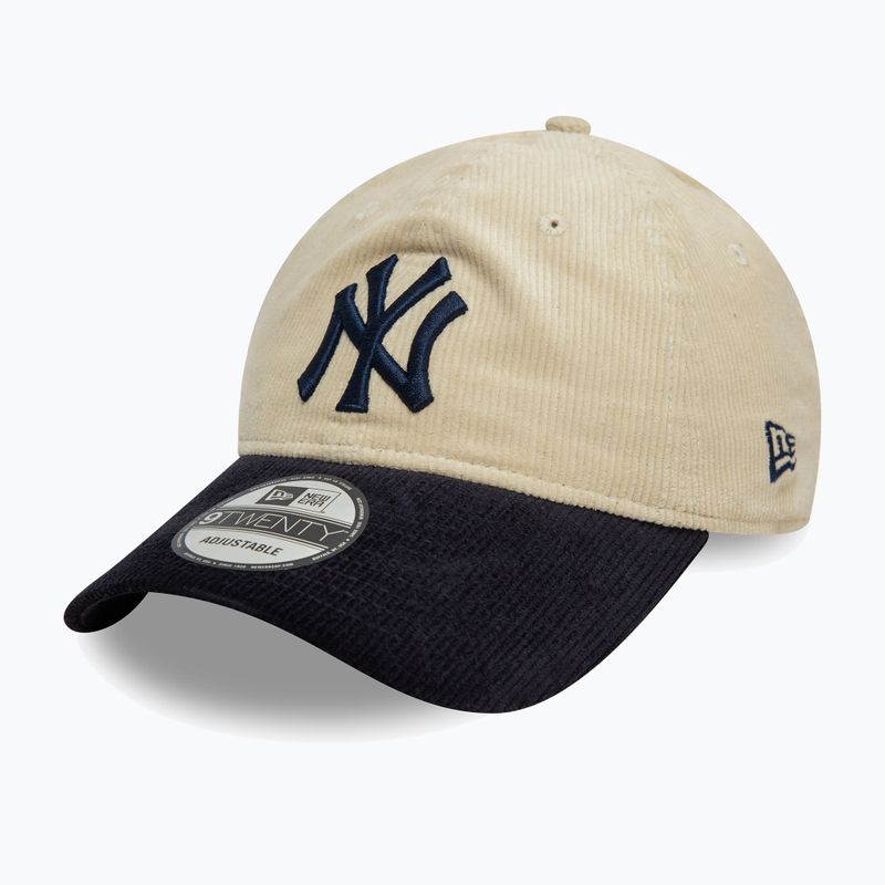 New Era Block Cord 9Twenty New York Yankees baseball cap light beige