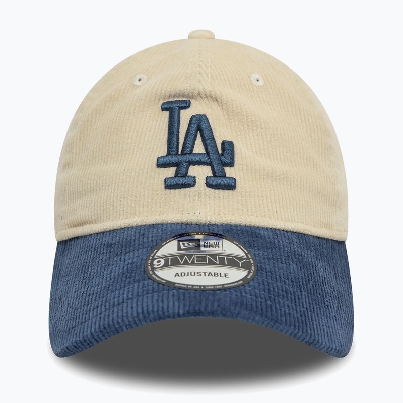 New Era Block Cord 9Twenty Los Angeles Dodgers baseball cap light beige 3