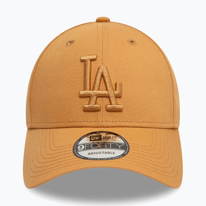 New Era League Essential 9Forty Los Angeles Dodgers dark beige baseball cap 2