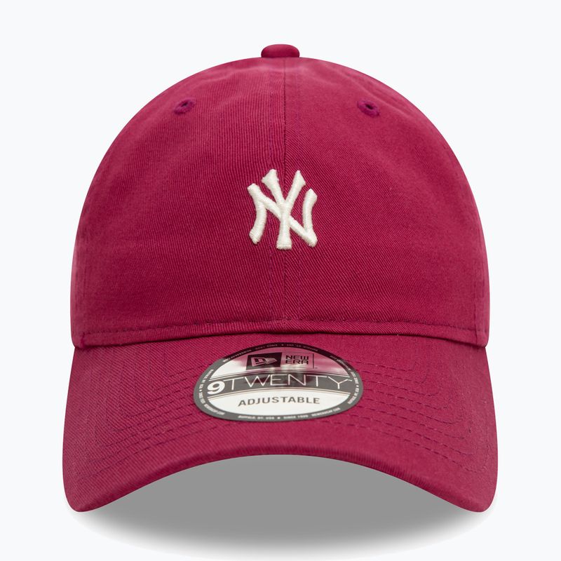 New Era Mini Washed 9Twenty New York Yankees dark red baseball cap 3