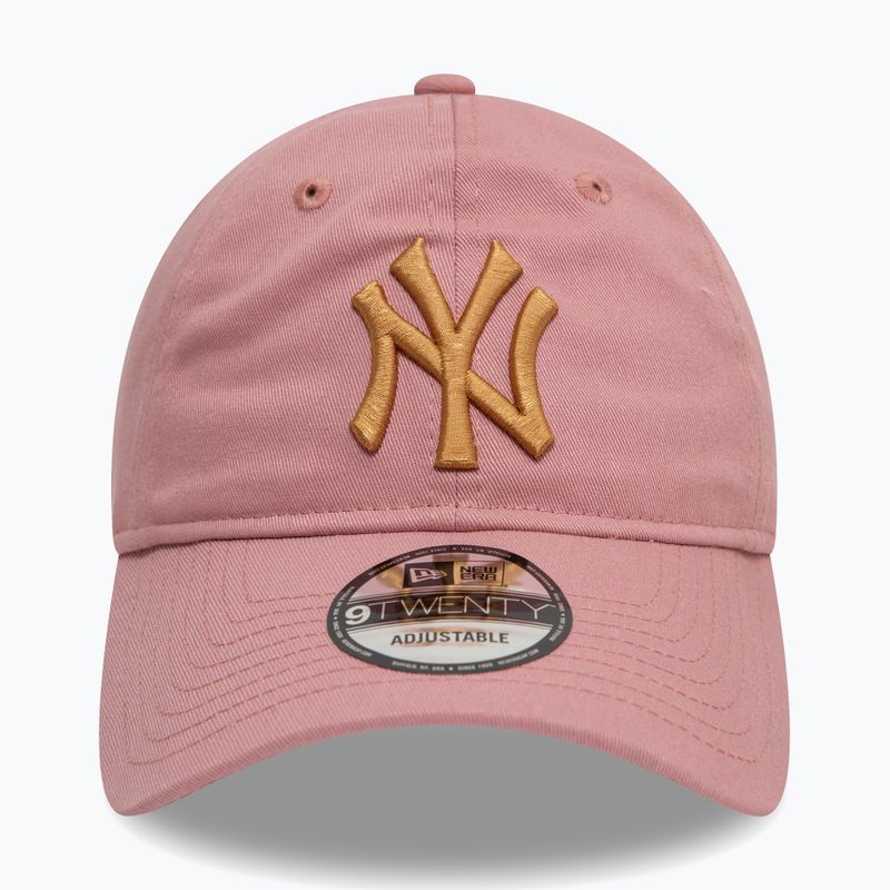 New Era League Essential 920 New York Yankees dark pink baseball cap 3
