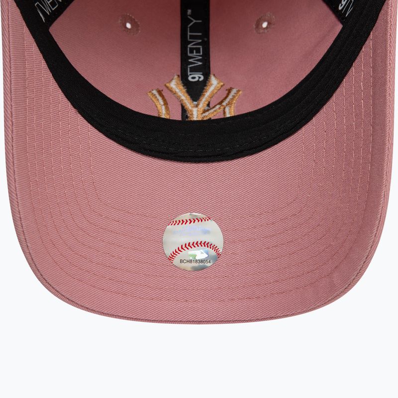 New Era League Essential 920 New York Yankees dark pink baseball cap 5