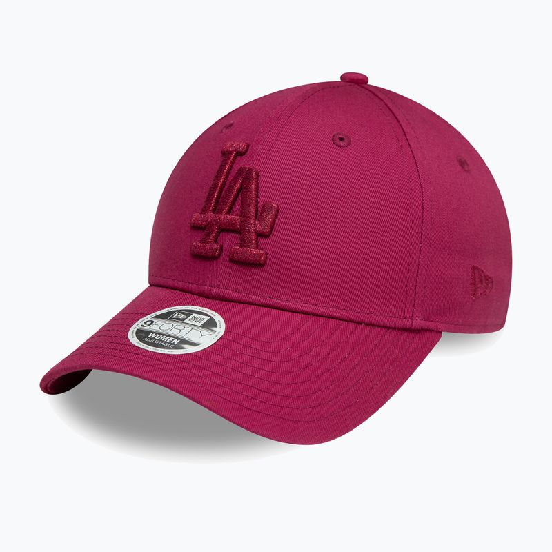 New Era Metallic Logo 9Forty Los Angeles Dodgers baseball cap dark red 2