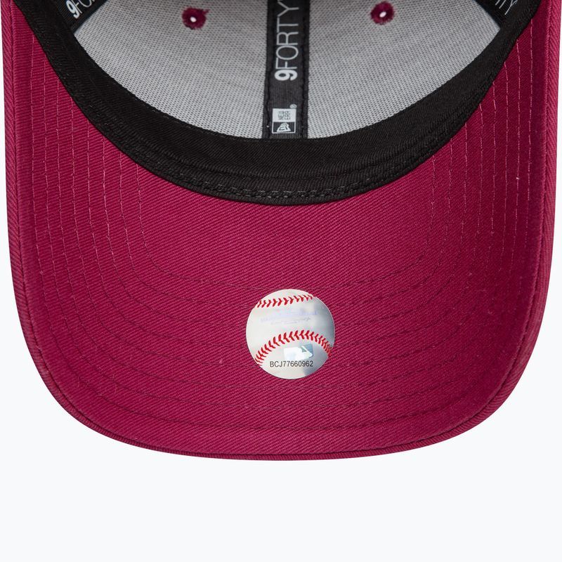 New Era Metallic Logo 9Forty Los Angeles Dodgers baseball cap dark red 5