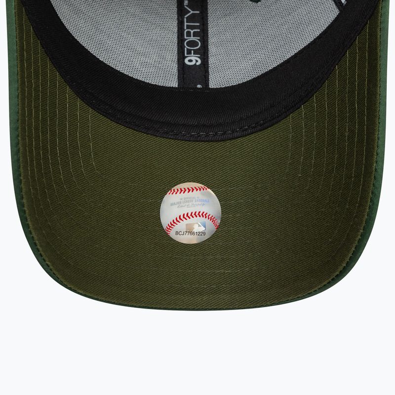 New Era Satin 9Forty Oakland Athletics baseball cap dark green 5