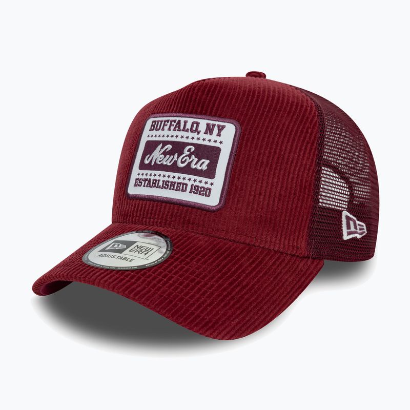 New Era NE Patch Cord Trucker dark red baseball cap 2
