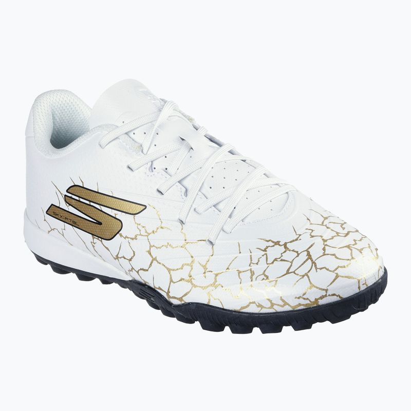 Children's football boots SKECHERS Skx_1.5 Youth Jr TF white/gold 8