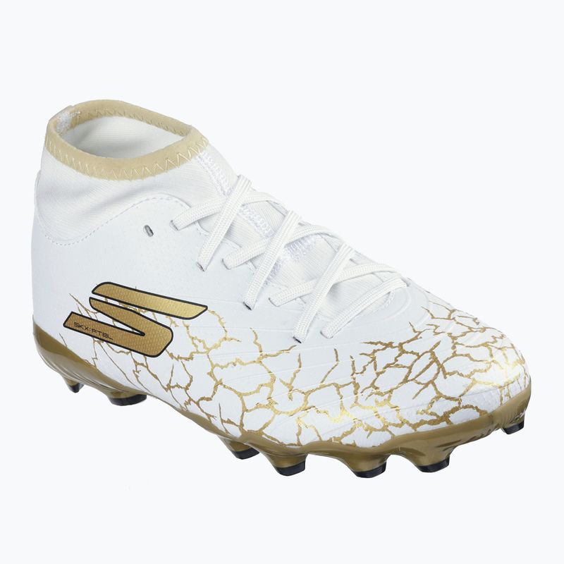SKECHERS children's football boots Skx_1.5 High Td Jr FG white/gold 8