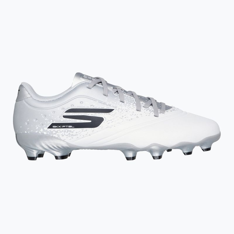 Children's football boots SKECHERS Razor 1.5 Youth Jr FG white/silver 9