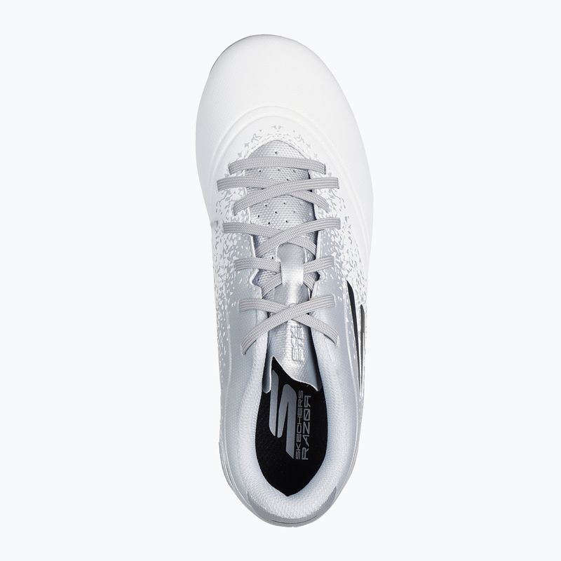 Children's football boots SKECHERS Razor 1.5 Youth Jr FG white/silver 11