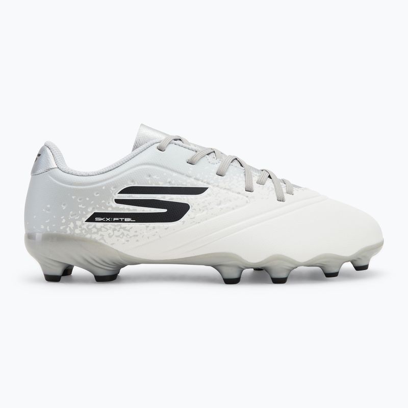 Children's football boots SKECHERS Razor 1.5 Youth Jr FG white/silver 2